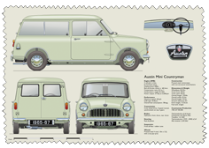 Austin Mini Countryman (all metal) 1965-67 Glass Cleaning Cloth